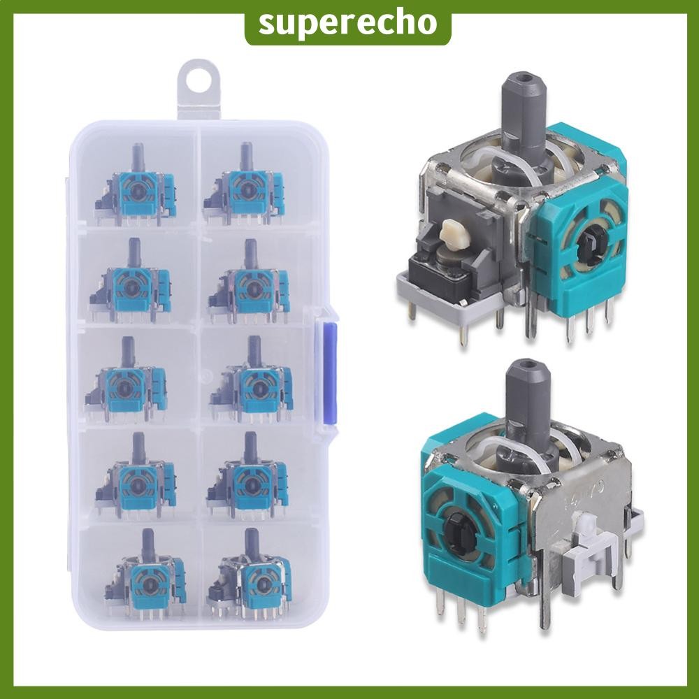 [คลังสินค้าพร้อม] 10 ชิ้นเปลี่ยน 3D Analog จอยสติ๊ก ThumbStick ชิ้นส่วนซ่อมอุปกรณ์เสริมจอยสติ๊กสําหร