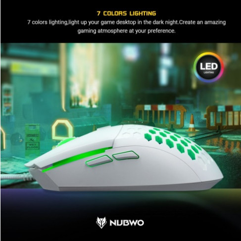 (มีส่งด่วน) มาส์ไร้เสียง Nubwo NM-94m MURDERER เมาส์มาโคร  ประกันศูนย์ 1 ปี - รูปที่ 3