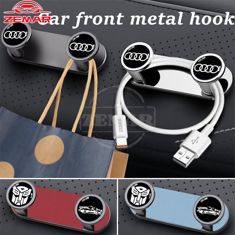 Audi รถโลหะด้านหน้า Hook แถวด้านหน้าวางด้านหน้า Hook รถติดตั้ง Hooks เครื่องมือแผง Hook สําหรับ Audi