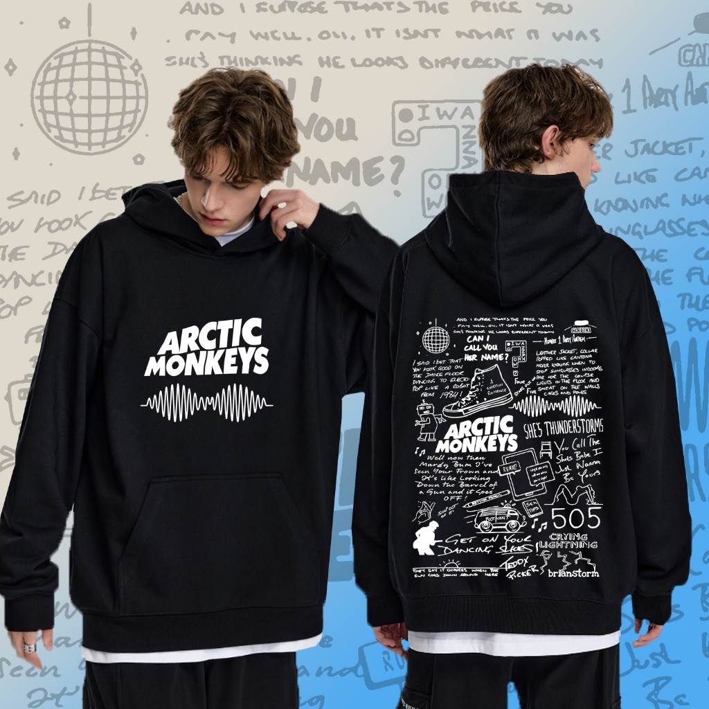 Arctic Monkeys - แฟนเพลง พิมพ์เสื้อผ้าคอลูกเรือ เสื้อผ้าฝ้าย ยูนิเซ็กส์ HOODIE S-5XL