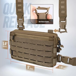 Bangb Tacticals Chest Rig Pack Running Chest Bag with Front Loop Recon Chest Rigs