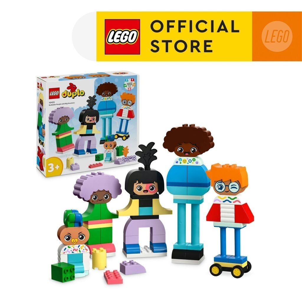 LEGO DUPLO Town 10423 คนที่สร้างได้พร้อมของเล่นชุดอาคาร BigEmotions 71 ชิ้น