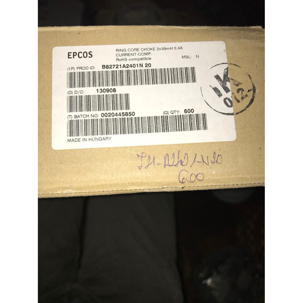 B82721A2401N20/B82721A2401N020 EPCOS EPCOS การเหนี่ยวนําต้นฉบับ