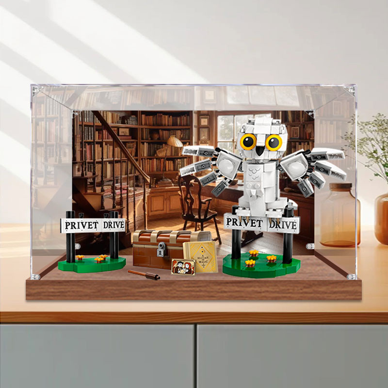 [กล่องแสดงโปร่งใส] หมายเลข 4 ฮิดเวลล์ กล่องแสดงอะคริลิคเหมาะสําหรับเลโก้ 76425โปร่งใสป้องกันฝุ่นกล่อ