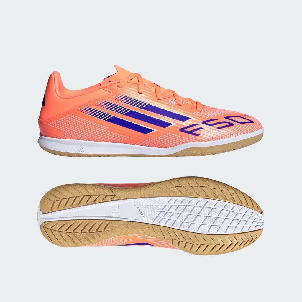 adidas ฟุตบอล รองเท้าฟุตบอล F50 Club Indoor Unisex สีส้ม JI0022