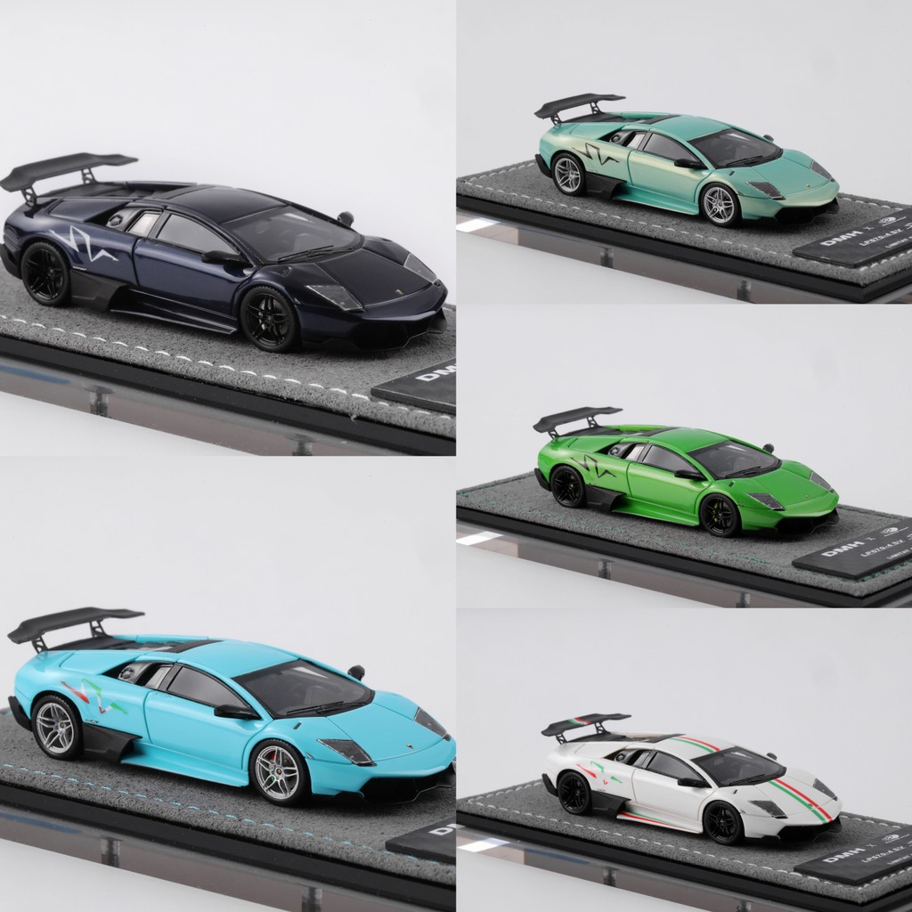 DMH x RW 1: 64 Lamborghini Murcié lago LP670-4 SV ค้างคาวเรซิ่นรถรุ่น