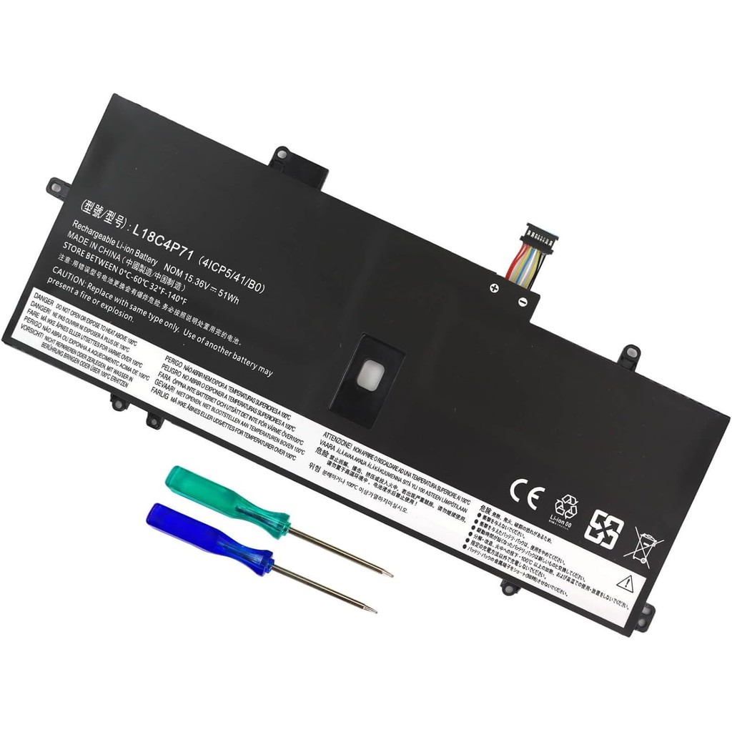 DMKOLLAK 51Wh L18C4P71 L18M4P72 แบตเตอรี่สําหรับ Lenovo Thinkpad X1 Carbon 7th Gen, X1 Carbon 8th Ge