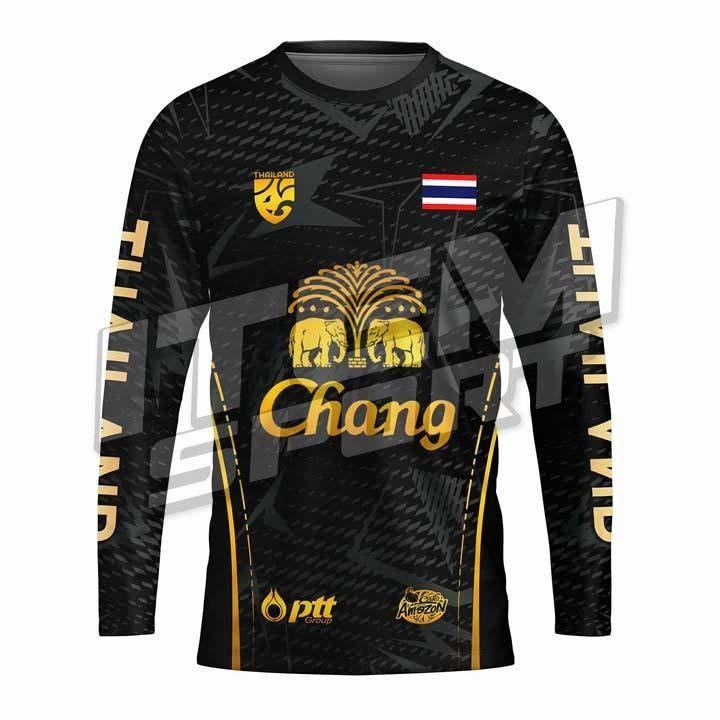 เสื้อยืดแขนยาวลายช้างสำหรับผู้ชายและผู้หญิง ทำจากวัสดุระบายอากาศ สวมใส่ง่ายและสไตล์แฟชั่น - รูปที่ 6