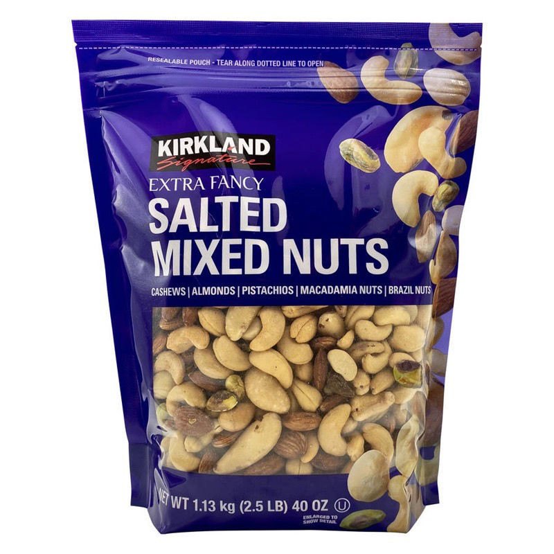 Kirkland Kirkland Salt Baked Mix Nuts Mixed Nuts 1130g Snacks Nuts Original 09-19