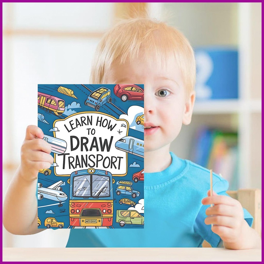 หนังสือคู่มือการวาดภาพ Themed Drawing Book Playful Artistic Manual Beginner-Friendly Imginative for 