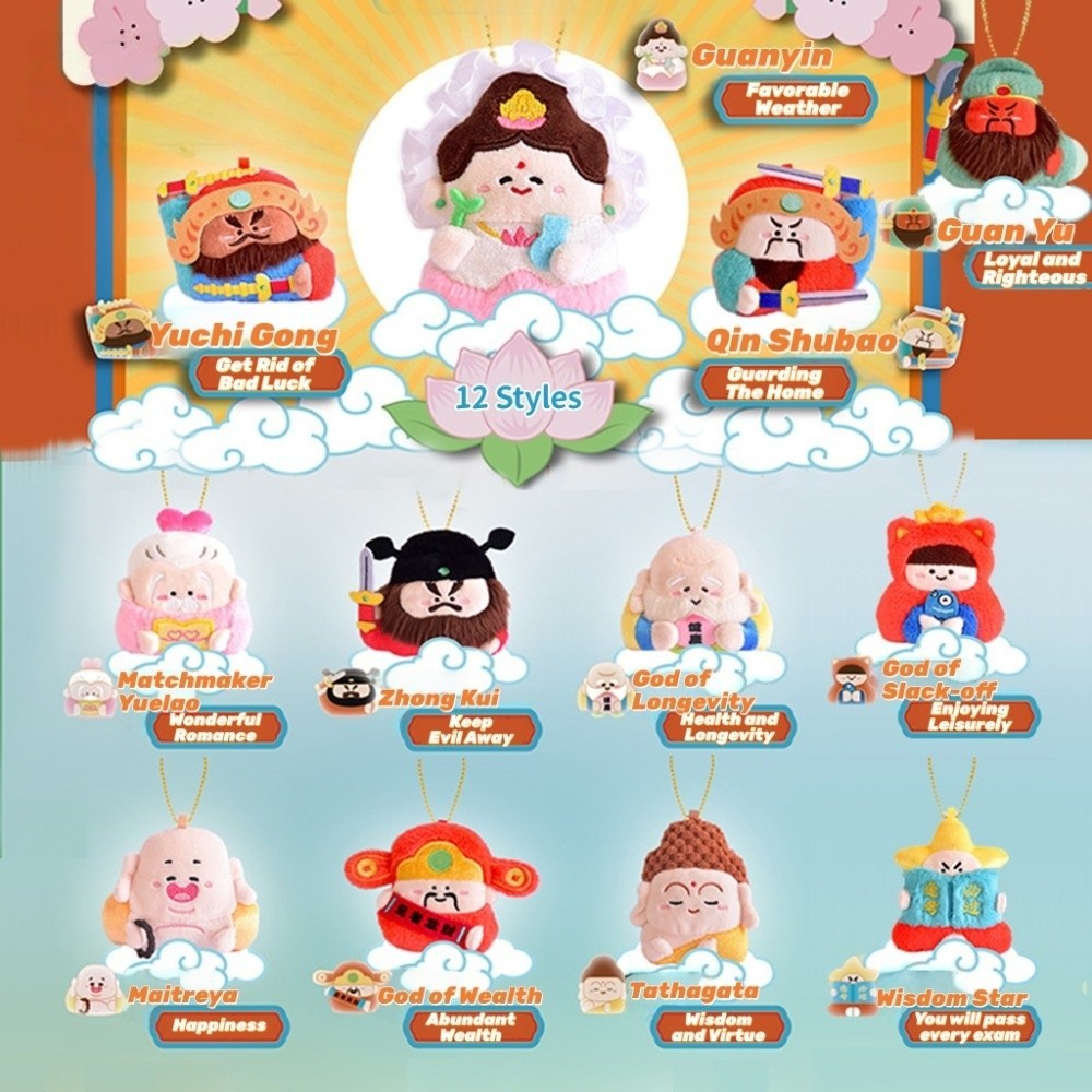 HARRIETT พวงกุญแจเทพเจ้าความมั่งคั่งแม่เหล็ก, Yuchi Gong - รูปที่ 2