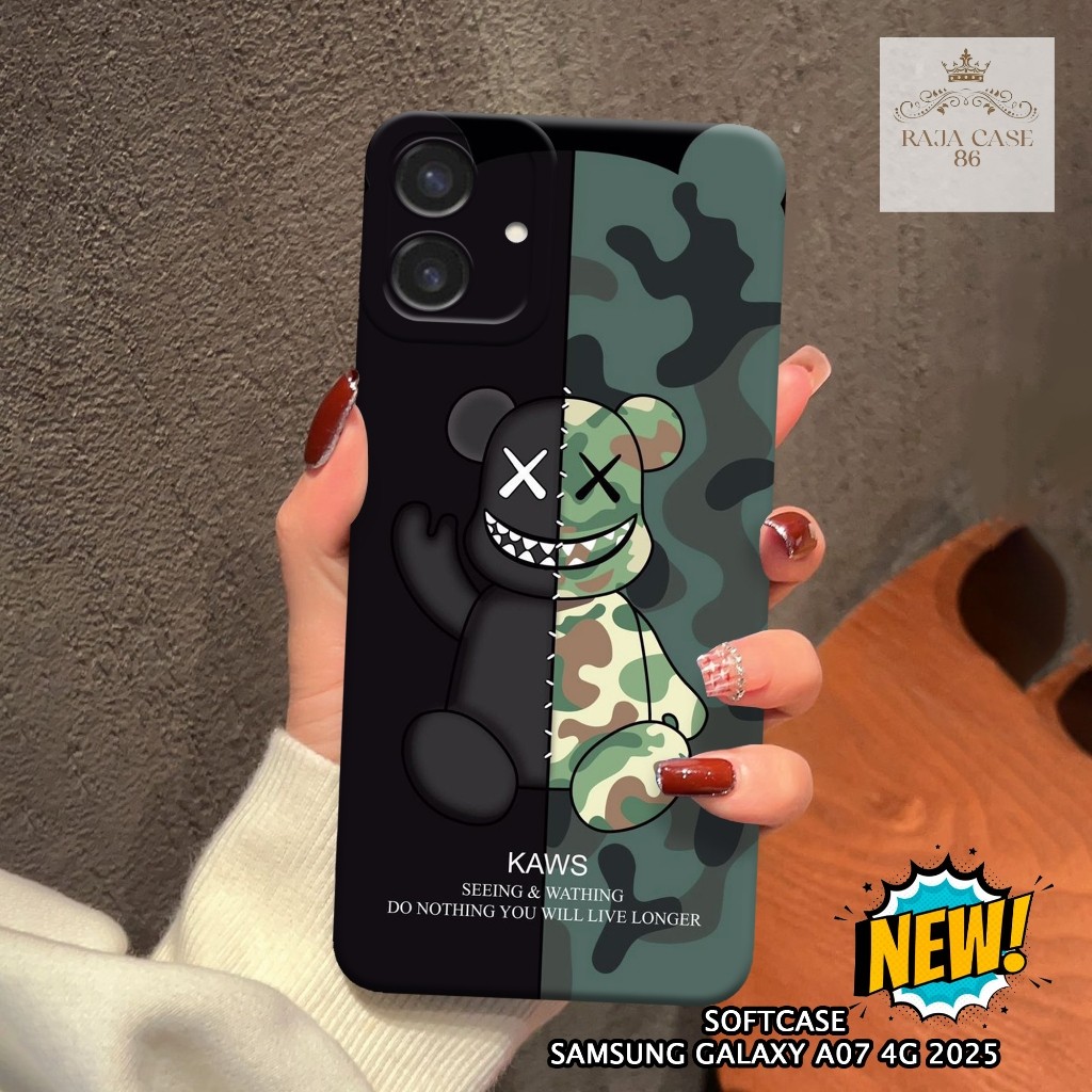 เคส HP Samsung A07 4G 2025 - Rajacase - เคส Samsung A07 4G - เคสแบรนด์ Motif - ฟิล์มกันรอยมือถือ - S