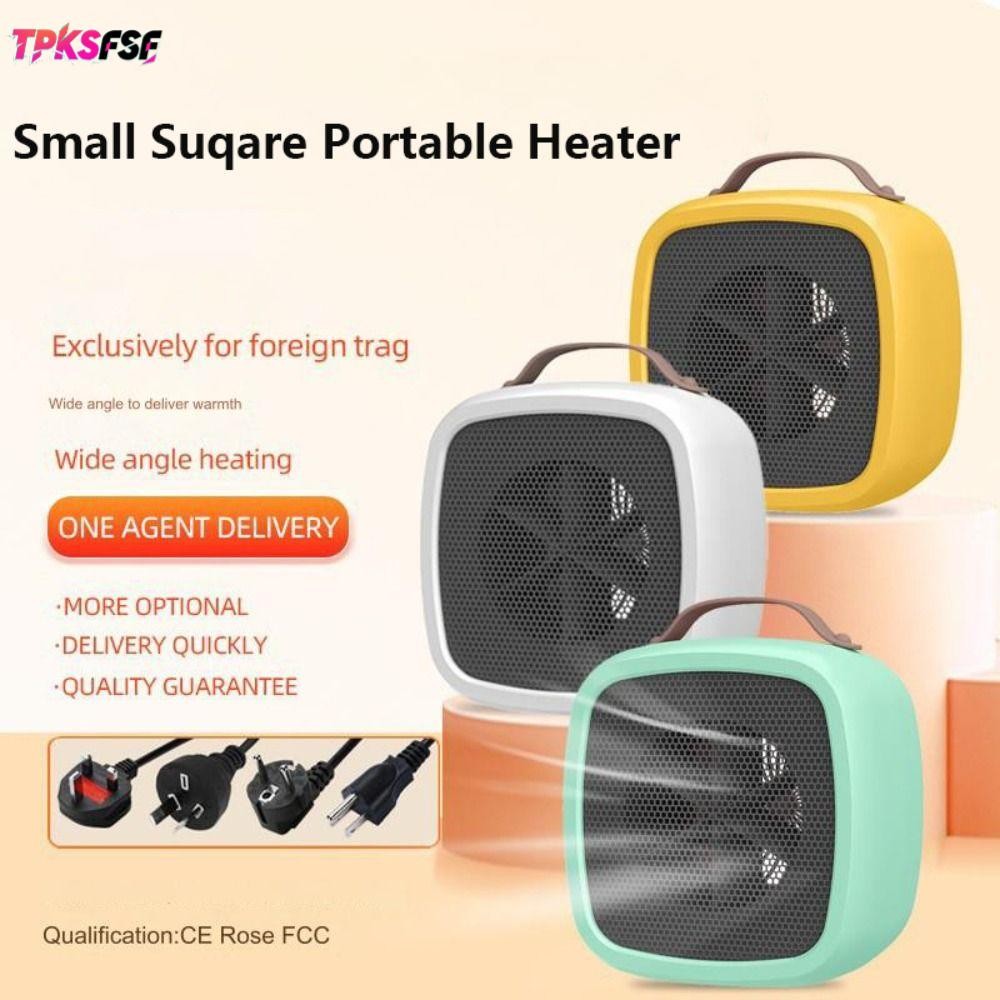 เครื่องทําความร้อนไฟฟ้า TPKSF, แบบพกพา 500W Desktop Warm Air Heater, พัดลมทําความร้อนขนาดเล็กเสียงรบ