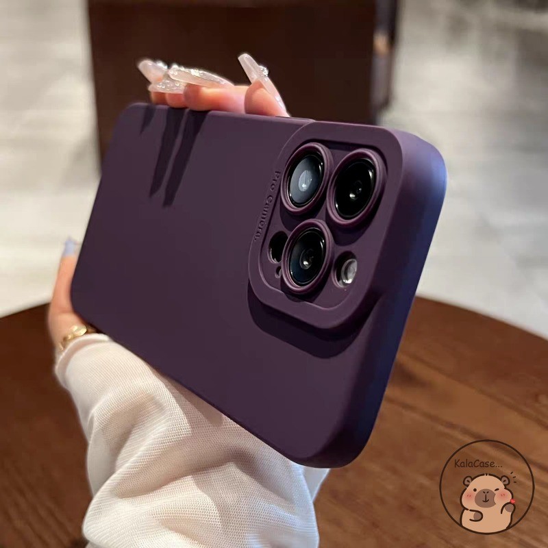 Simple เลนส์ป้องกันคู่เคสโทรศัพท์สําหรับ Realme 12X 12 Plus 11 Pro Plus 10 Pro Plus 9 Pro Plus Pro + 10S 9i 5G 4G ปลอกสีทึบรวมทุกอย่าง Anti-fall ฝาหลัง