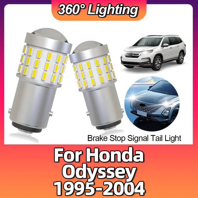 2X 1157 P21/5W BAY15D LED ไฟท้ายรถไฟเลี้ยวหน้าสําหรับ Honda Odyssey 1995 1996 1997 1998 1999 2000 20