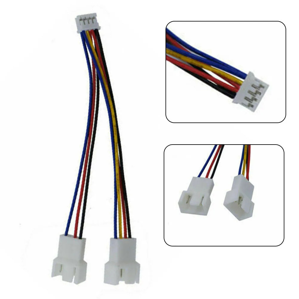 GPU PH2.0 Mini 4Pin 2 Way CPU 4Pin PWM Fan Connector Universal 4 Pin 3pin PWM Connector Extension Ca