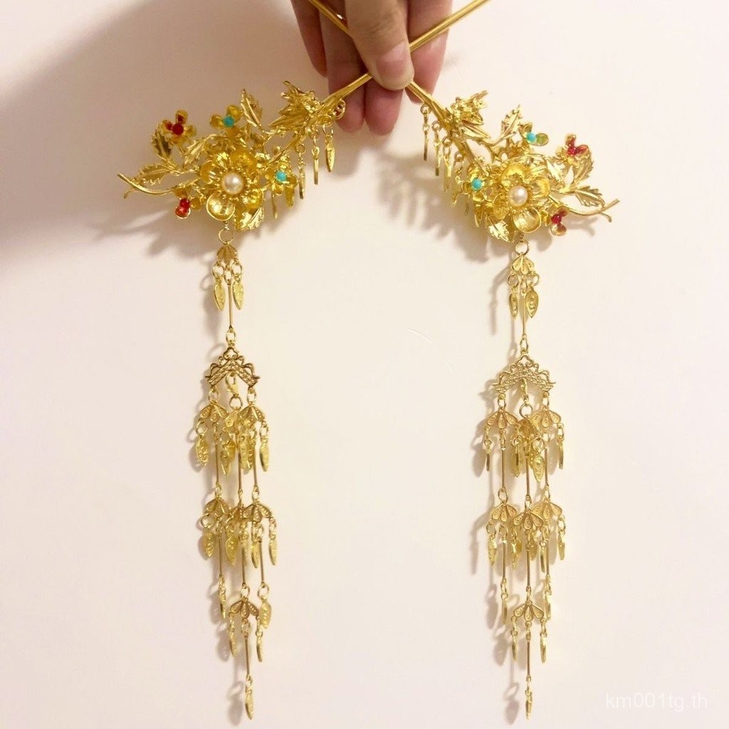 Zixuan Hand-Made Plum Blossom ยาวพู่ Hairpin คู่ผู้ใหญ่อารมณ์ Cheongsam CMOE