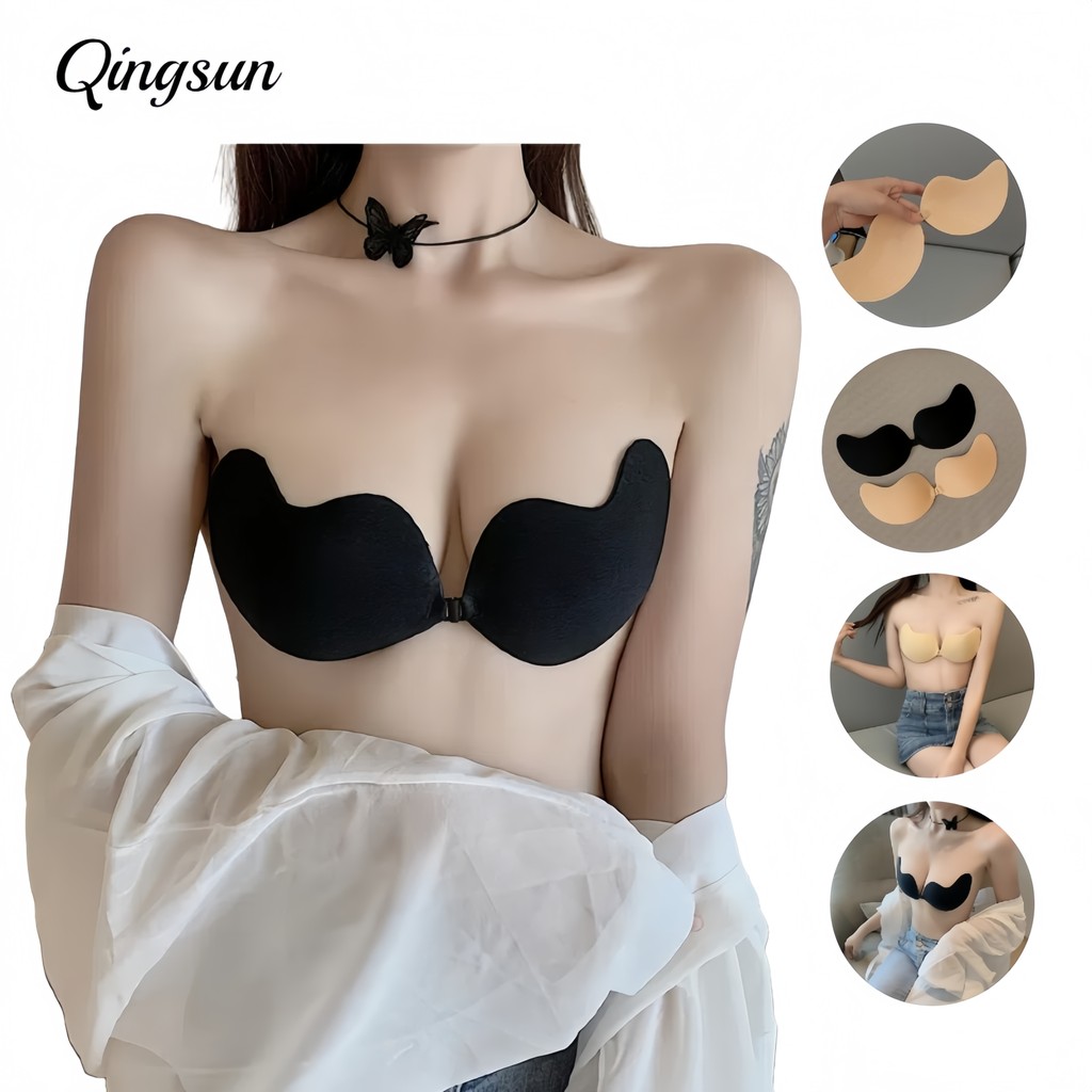 🌻Qingsun สินค้าราคาพิเศษ บราปีกนก A/B/C/D มีไซส์ขนาดให้เลือก แผ่นแปะนม ใส่สบายมาก "CUP"