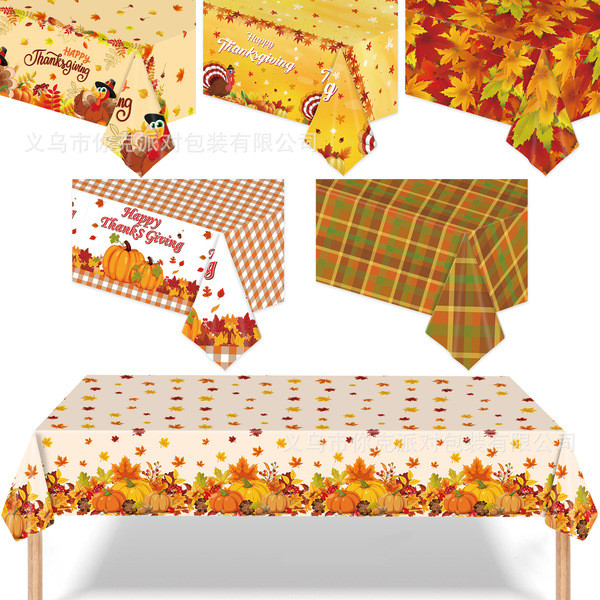 ผ้าปูโต๊ะ ผ้าปูโต๊ะกินข้าว ผ้าปูโต๊ะกันน้ํา ผ้าปูโต๊ะอาหาร ผ้าปูโต๊ะกันน้ำ halloween วันขอบคุณพระเจ้