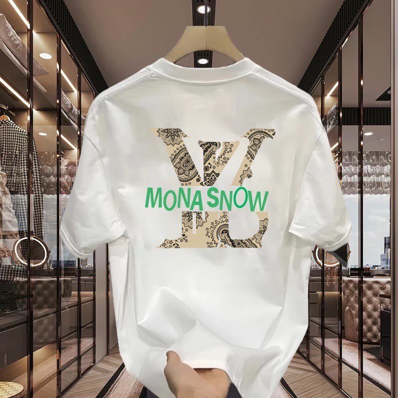 32 คู่เส้นด้ายฝ้ายผ้าฝ้าย [สีดําสีขาว S-3XLnew23 เสื้อยืดแขนสั้นคุณภาพสูง 320 Hebei Iron Grey Xinjia