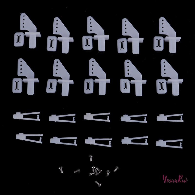 YosunRui] 10 ชุดล็อคขนาดกลางบนแตรควบคุมไนลอนและ clevis 21 มม. ชุดหางเสือใหม่