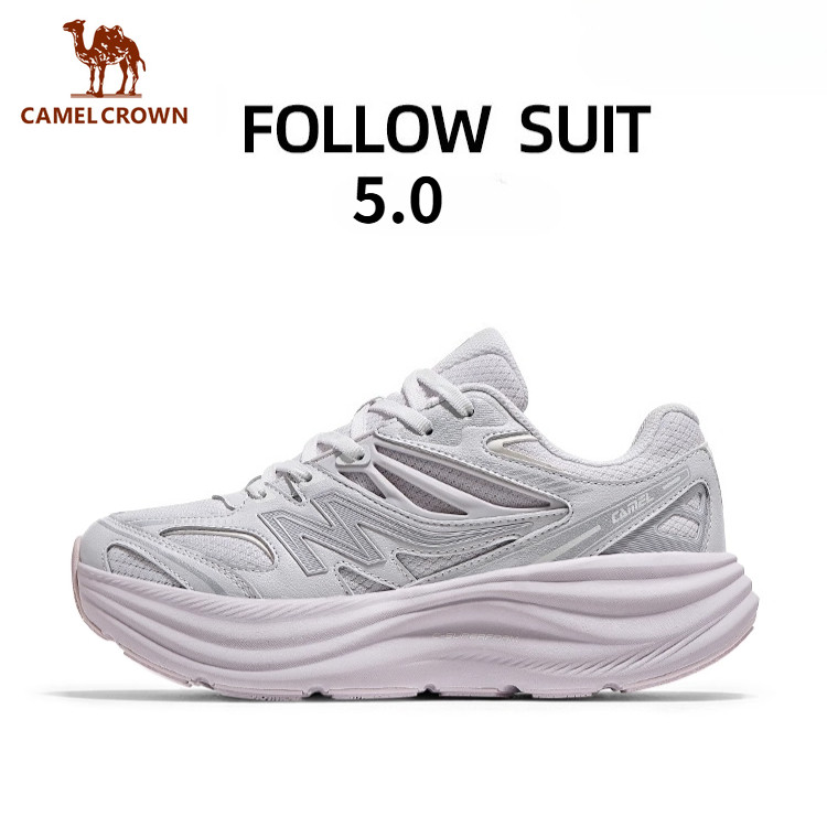 CAMEL CROWN FOLLOW SUIT 5.0 รองเท้าผ้าใบผู้หญิง All-Terrain แพลตฟอร์มความสูงแบบไม่เห็นขอบ ส้นพอดีแก้