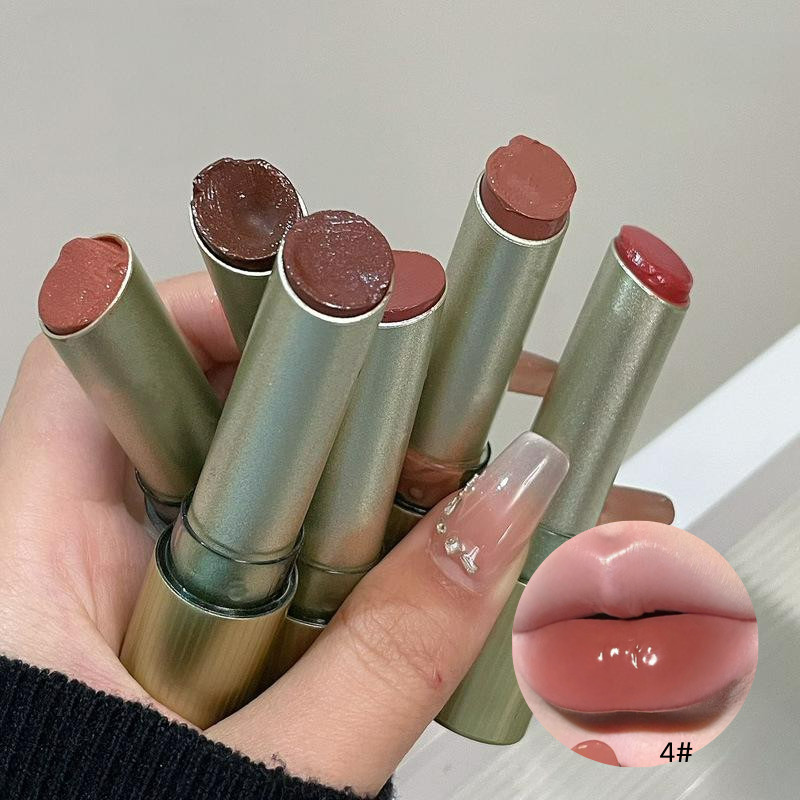 HERORANGE~Peach Heart Plump Smooth Mirror Lipstick Moisturizing Whitening Student Party Solid Lip Gloss Lipstick