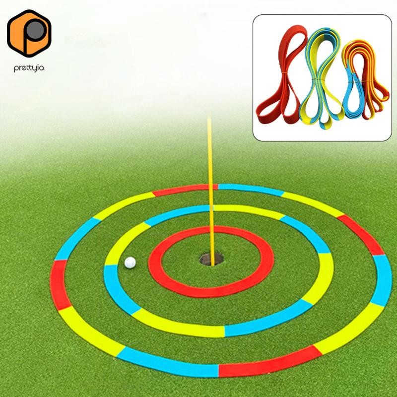 Prettyia Putting Trainer สิลิโคนสำหรับการฝึกชิพและปั๊ตติ้งกอล์ฟ