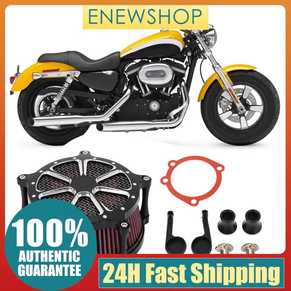 เครื่องทำความสะอาดอากาศมอเตอร์ไซค์มืออาชีพสีดำเงินกรองการไหลของการไหลของสิ่งเจือปนการเปลี่ยนโดยตรงแท