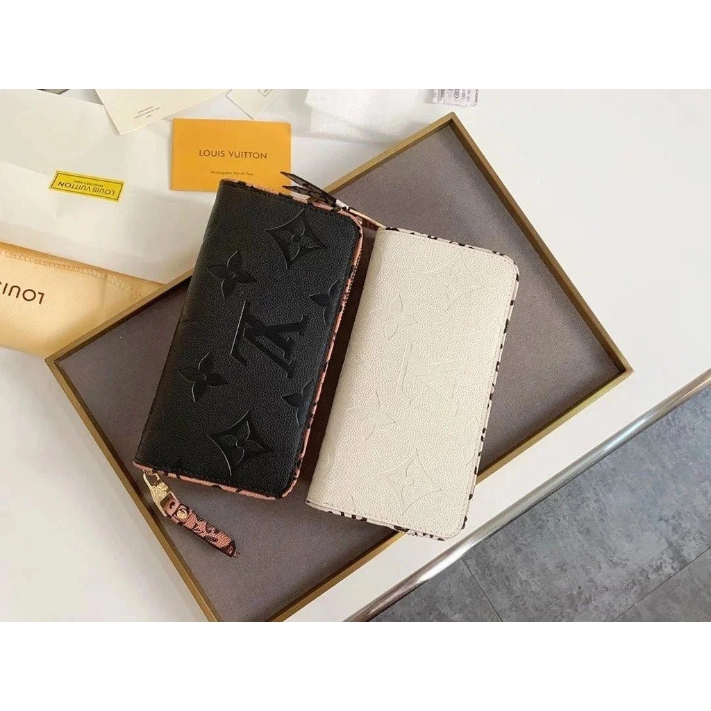 [แฟชั่นทุกการแข่งขัน] Brazza Mens Black Flower Old Flower Long Wallet to Show Your Taste and Tempera