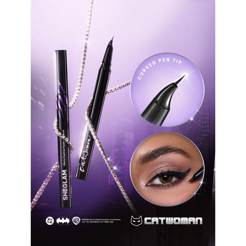 SHEGLAM Meow Eyeliner ยี่ห้อความงามแต่งหน้าเครื่องสําอางสําหรับผู้หญิงสาว Perfect สําหรับฤดูใบไม้ร่วง
