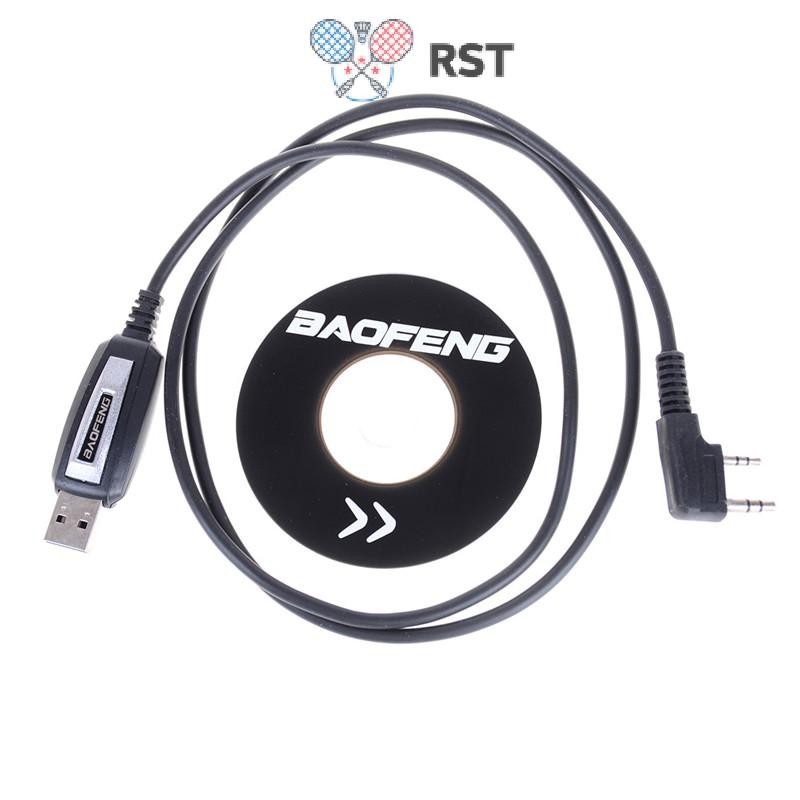 RunSabailTWO 1 ชุด USB 2Pin โปรแกรมสายซอฟต์แวร์ CD สําหรับ Baofeng UV-5R BF-888S วิทยุ Nice