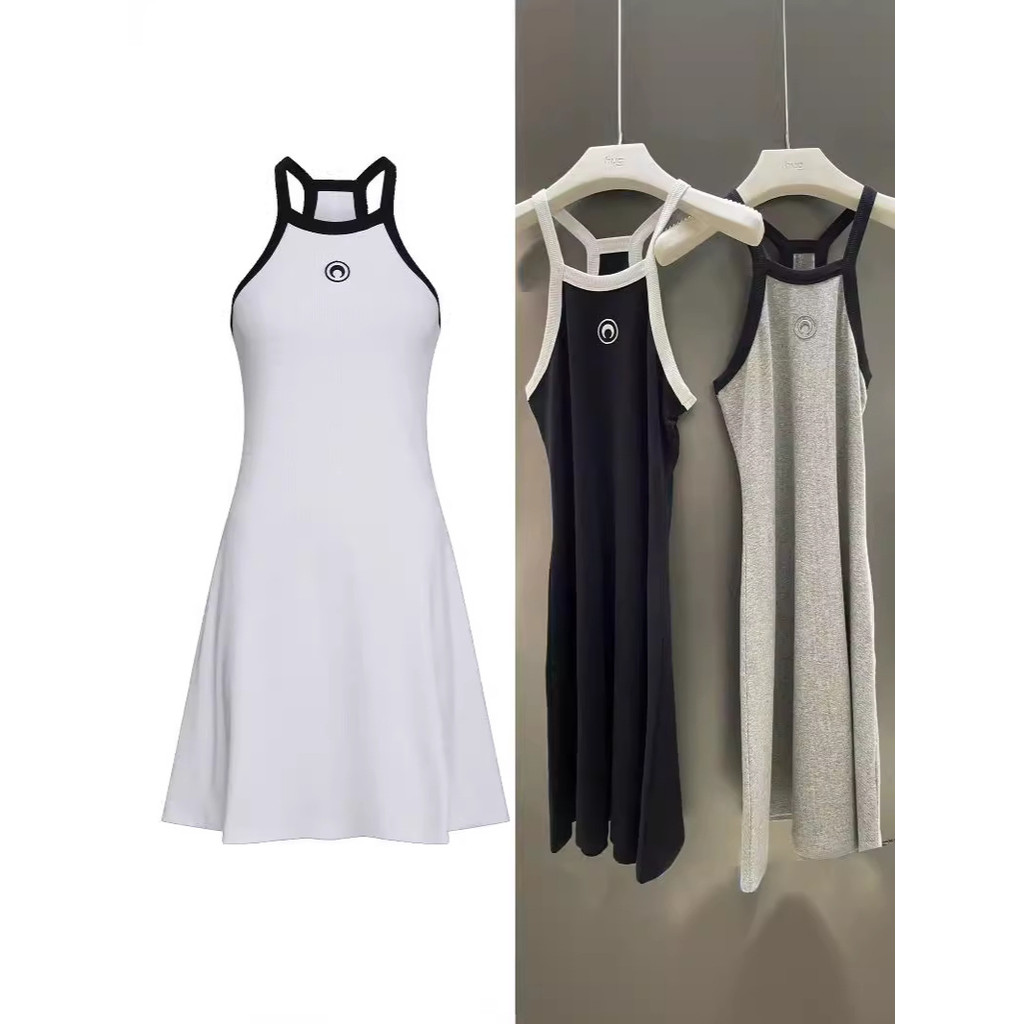 M1PG MS*Marine Moon Strap Vest Dress Same Style as Yu Shuxin Jennie