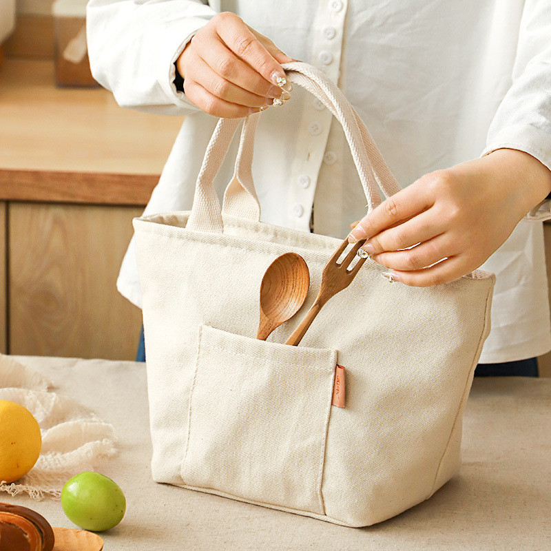 Dreamerhouse อลูมิเนียมฟอยล์หนาผ้าใบนักเรียน Office Worker Bento Bag Outing กล่องอาหารกลางวันอุ่นเก็บสดความจุขนาดใหญ่กระเป๋า