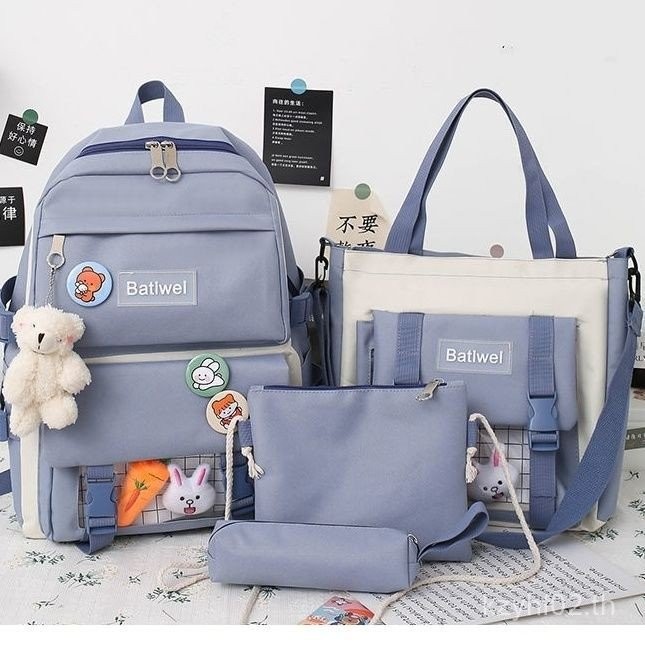 เกาหลีรุ่นร้อน Multi- Piece กระเป๋านักเรียนหญิงโรงเรียนประถมศึกษาขนาดใหญ่ความจุกระเป๋านักเรียน Four 