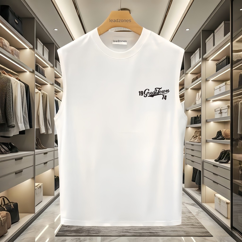 COD 2025P13 (200g Combed Cotton Vest) G2482 Black/White/S-5XL new23 3O8U