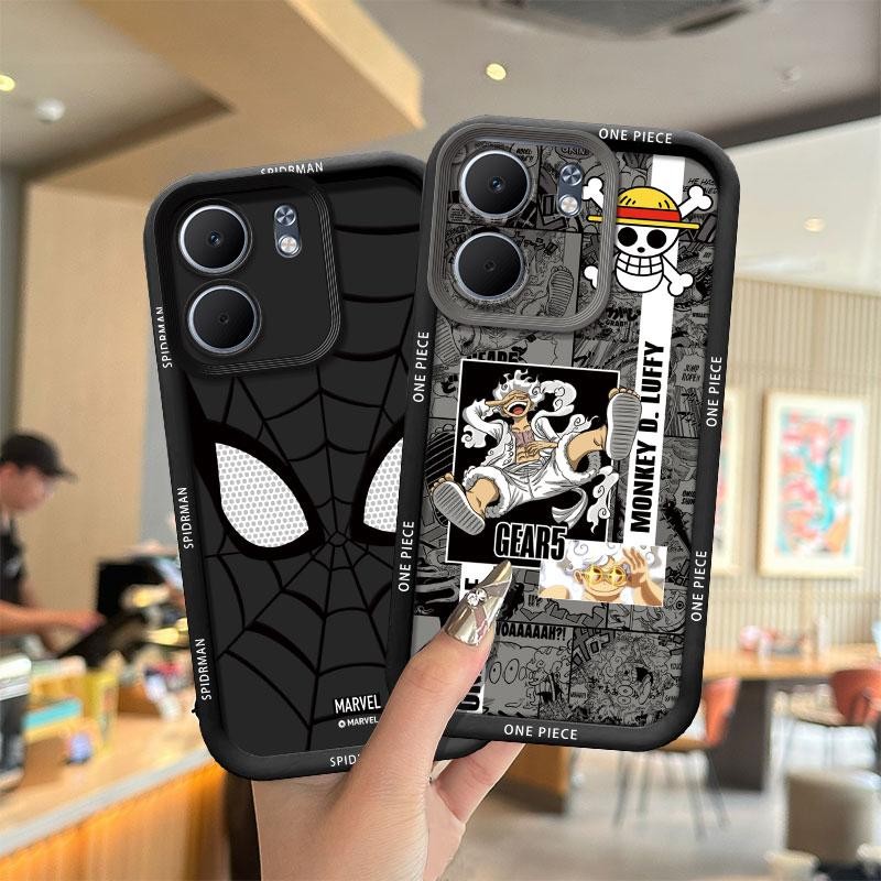 ปลอกเหมาะสําหรับ OPPO A5x 4G, A5x 5G, CPH2733, CPH2725 อะนิเมะซิลิโคนเคสโทรศัพท์,ส่วนบุคคล Ins สไตล์กันกระแทก