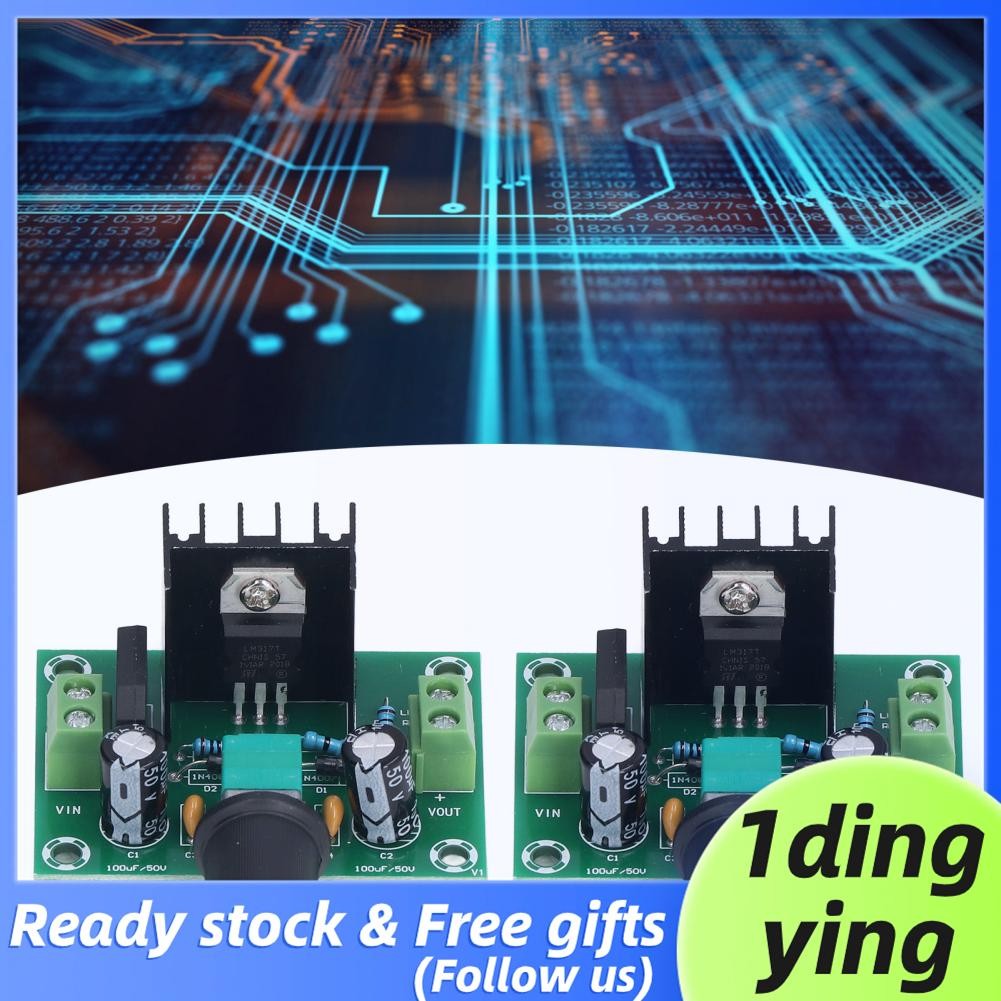 1dingying.th 1Dingying.TH LM317 เซ็นเซอร์โมดูลเชิงเส้นการกระจายความร้อนขนาดใหญ่ PCB DC สูงสุด 35V กา