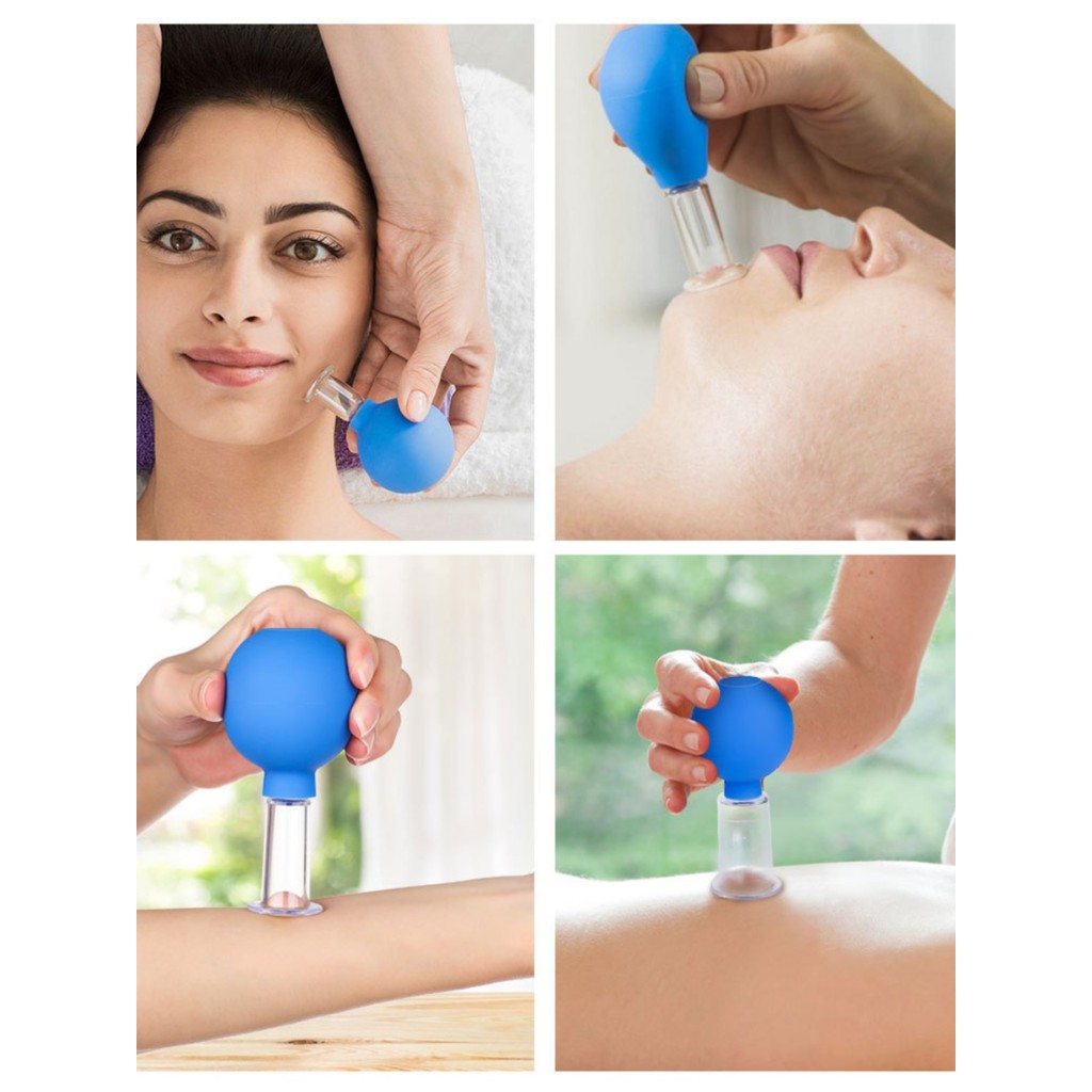 ใหม่ในครัวเรือน Facial Cupping Eye Cupping อุปกรณ์นวดหน้า PVC Cupping Ball สูญญากาศ Cupping Walking 