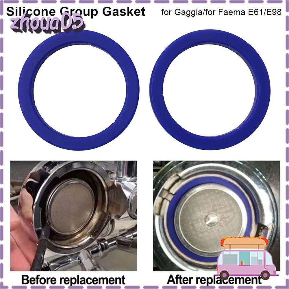 ZHOUA 1 ชิ้นซิลิโคนกลุ่มปะเก็น, 8.5 มม.E61 Group Head Seal Kit, Leakproof O-Ring ปะเก็นสําหรับ Gaggi