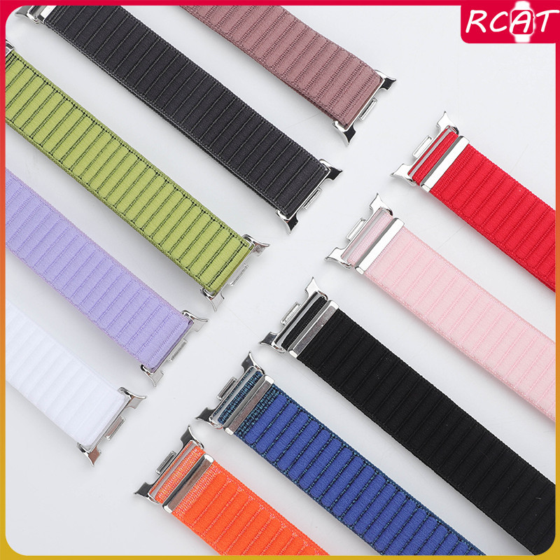 สายรัดกีฬา for Samsung Galaxy Watch 9 8 40mm 44mm Classic 47mm 46mm ไนล่อนเปลี่ยนวงหายใจ for Samsung Galaxy Watch 9 8