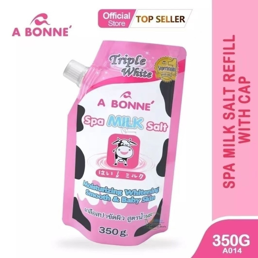 Recommended by the Seller#Spot Goods A BONNE SPA MILK SALT Muoi Tam Sua Bo Thai Milk Bath Salt Exfol