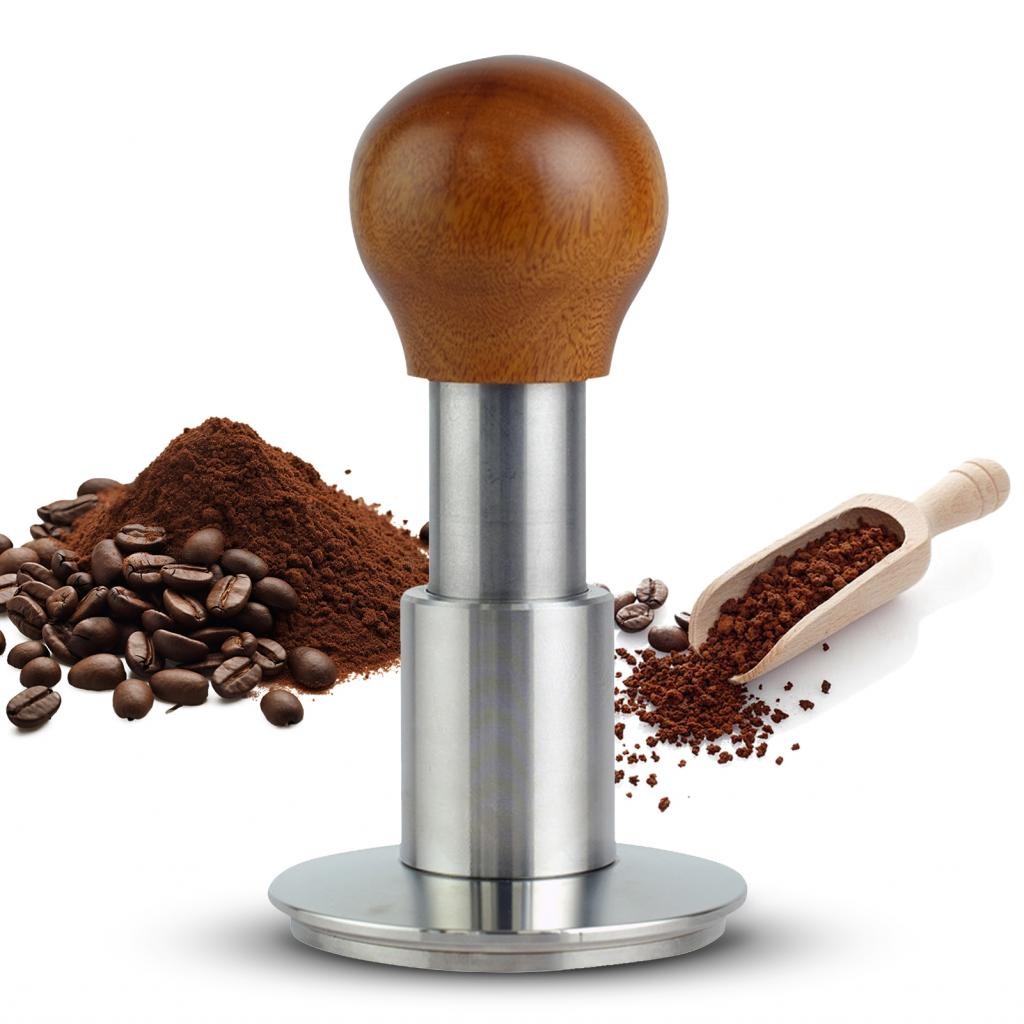 Xiyushop 58.5 มม.กาแฟ Tamper ปรับ 30lbs ผงความดัน Leveler Impact Espresso Distribution เครื่องมือเสี