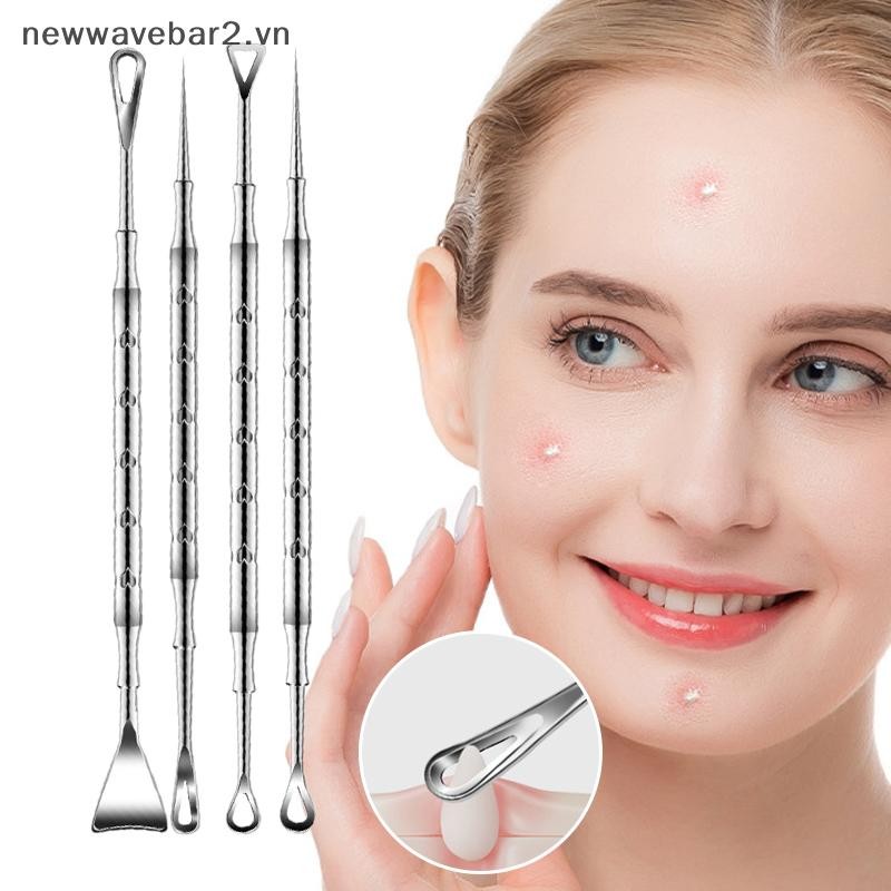 [ใหม่] Ckhead Remover Pimple Popper Tool ขจัด Whitehead Treatment Popping Zit Nose Face Blemish Extr