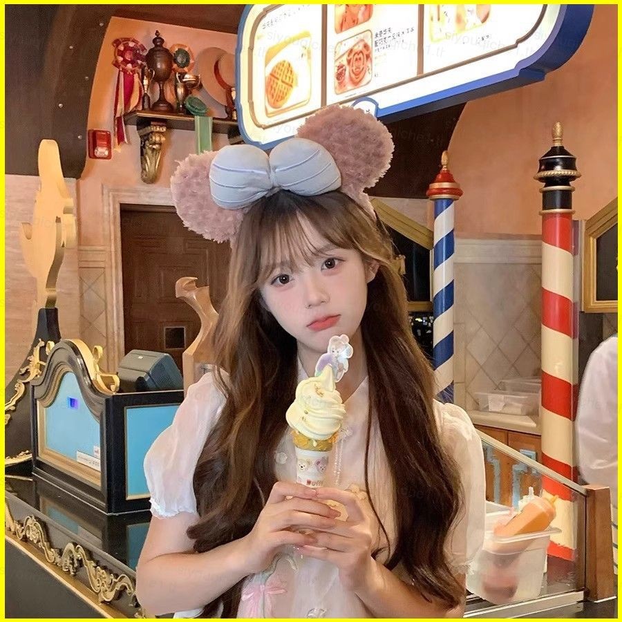 SY1 ShellieMay Bowknot Hair Hoop สำหรับสาวน่ารัก อุปกรณ์เสริมสำหรับการถ่ายภาพและประดับตกแต่งเส้นผม