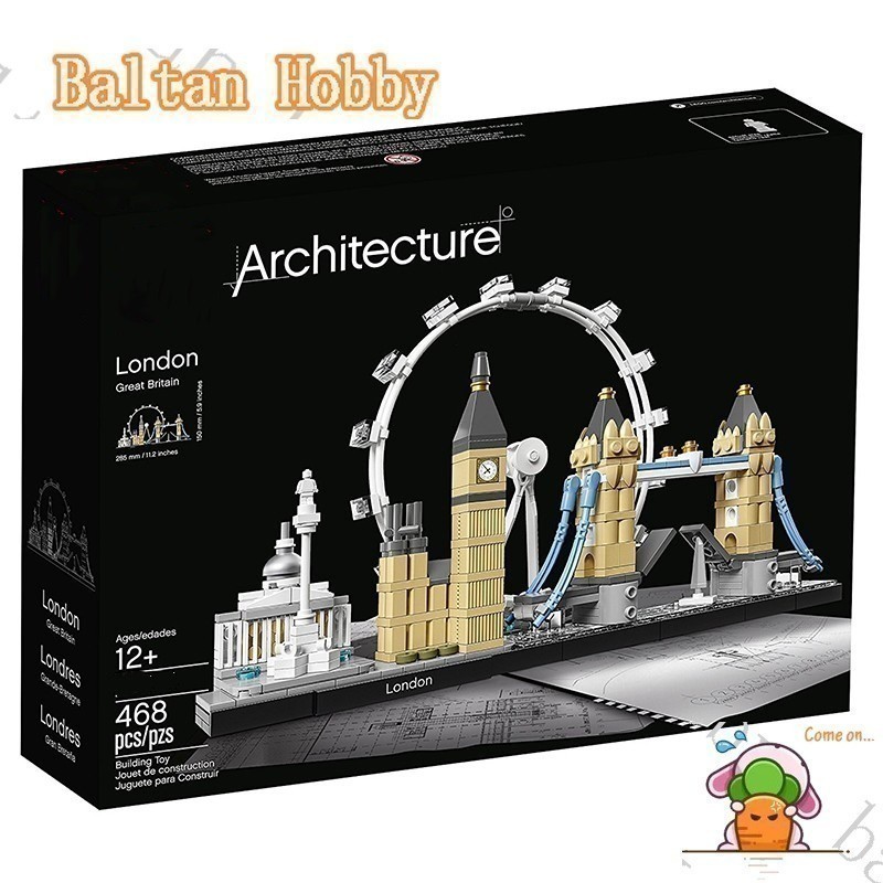 Dada Hobby DH3X เข้ากันได้กับสถาปัตยกรรม 21034 London Building blocks ของเล่น ET8