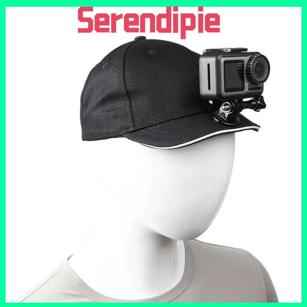 SERENDIPIE Cap Mount อุปกรณ์เสริมปรับสายคล้องคอสําหรับ Hero 10/9/8/7/6/5 DJI OSMO Action Insta360 On