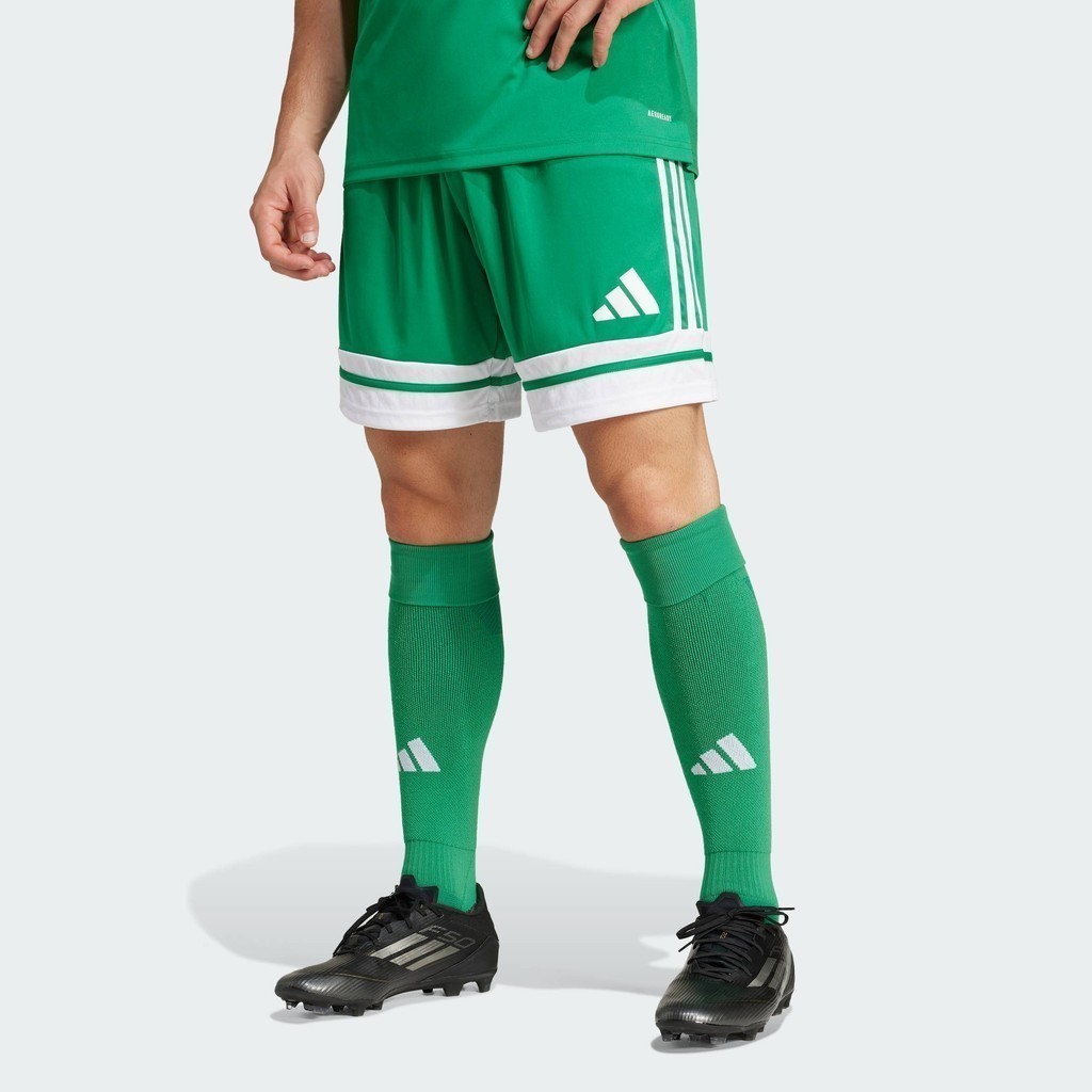 adidas ฟุตบอล กางเกงขาสั้น Squadra 25 ผู้ชาย สีเขียว JN7482