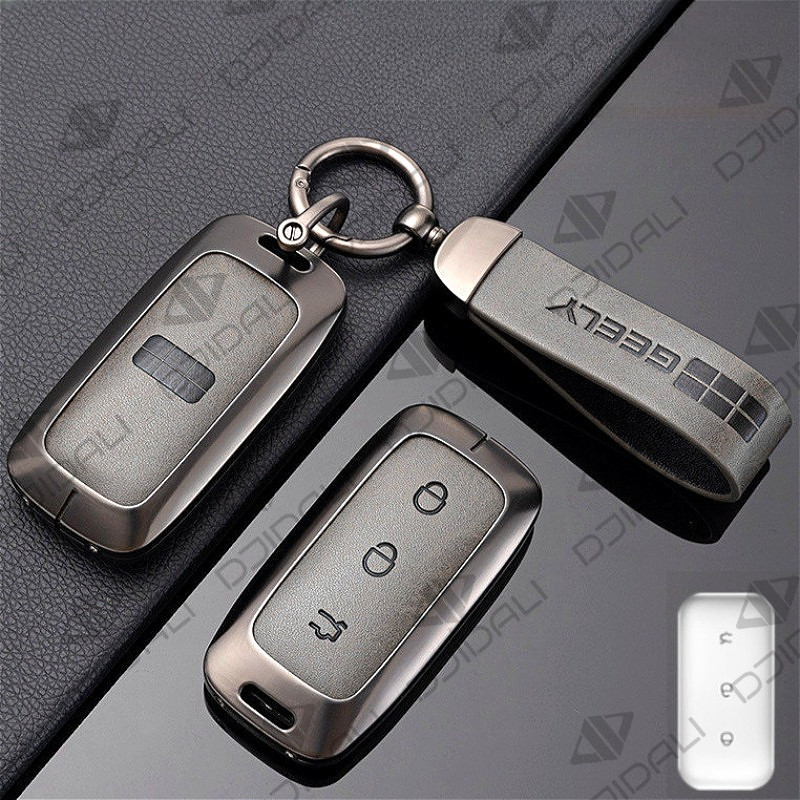 สังกะสีอัลลอยด์ฝาครอบกุญแจรถ Auto key สําหรับ Geely E5 EX5 Galaxy L7 2024 Galaxy L7MAX พวงกุญแจอุปกรณ์ตกแต่งภายใน