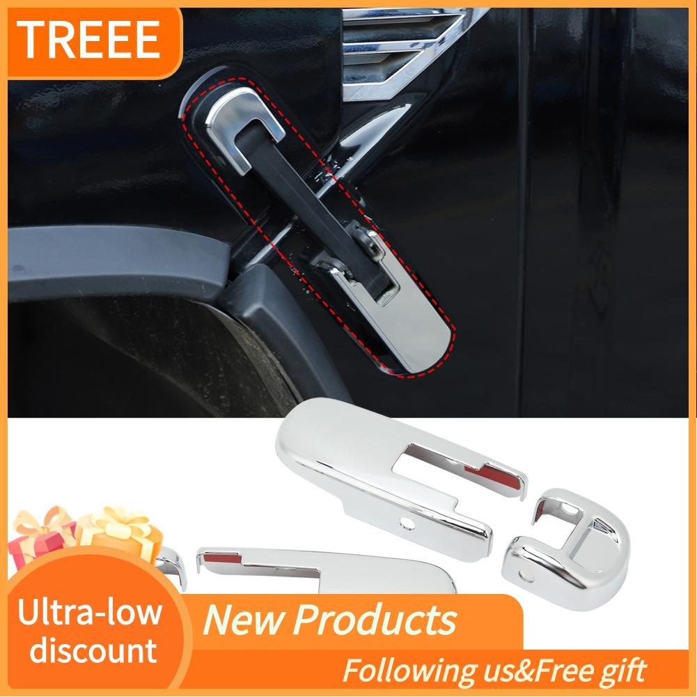 Treee Acouto 4PCS Electroplating Hood Release Handle ชุด Bright กันสนิมสำหรับ H2 SUT 2003-2009 เครื่